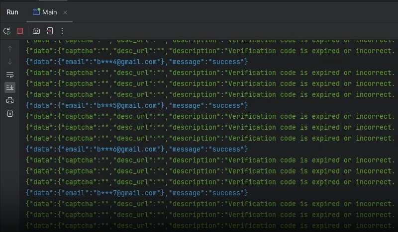 Brute forcing the OTP codes